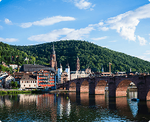 Neckarbr&uuml;cke in Heidelberg
